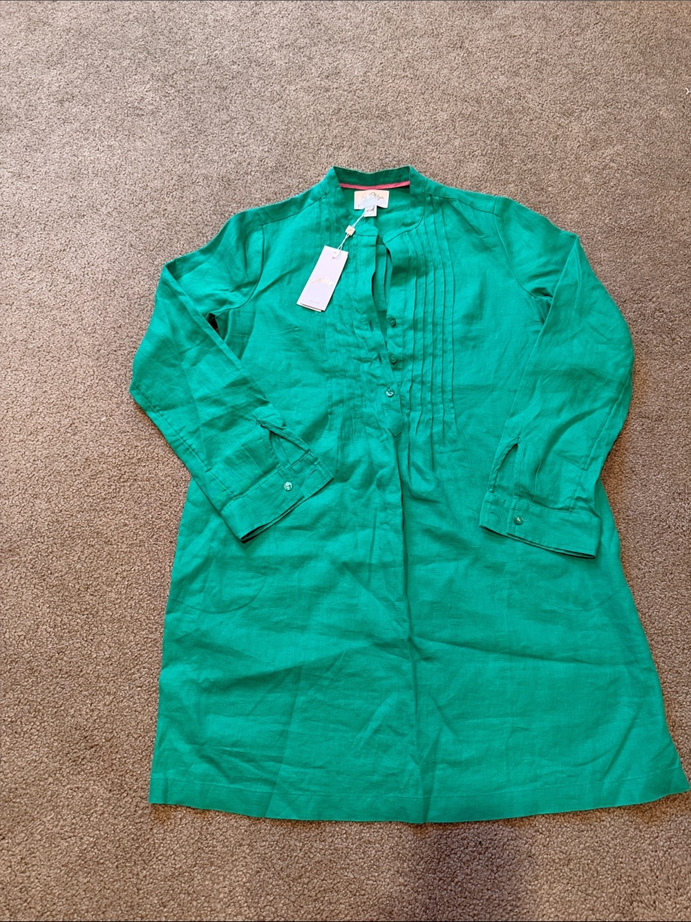 Lilly Pulitzer Emerald Green Long Sleeve Tunic